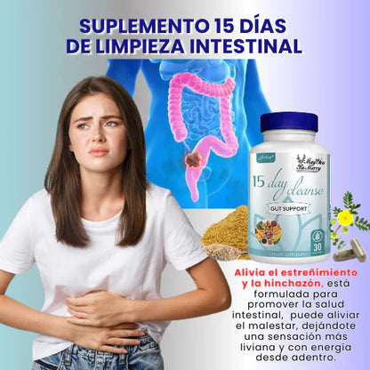 Day Cleanse-Limpieza de 15 Dias™ ✅(60 cápsulas, tratamiento completo) +ENVÍO GRATIS